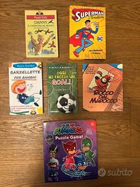 Lotto 6 Libri e Giochi per Bambini e Ragazzi