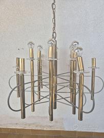 Lampadario scultoreo Anni 70 Gaetano Sciolari