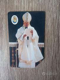 scheda telefonica papà Giovanni Paolo II