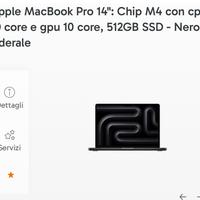 Mac Book Pro 14” - Chip M4 - 512 Giga
