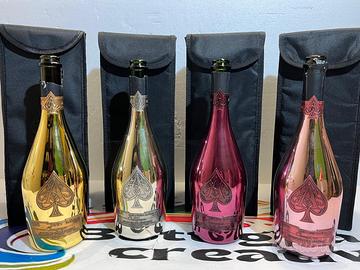 Bottiglia Vuota Armand De Brignac x 4 con astucci