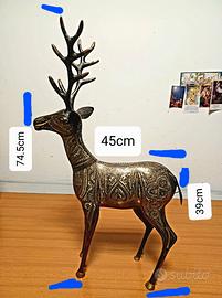 Cervo in metallo per decorazioni