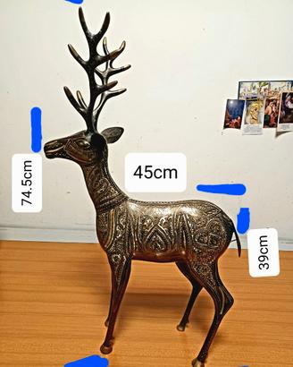 Cervo in metallo per decorazioni
