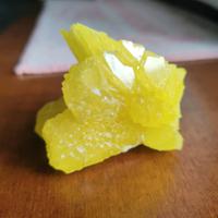 CRISTALLO DI ZOLFO giallo intenso minerale natur