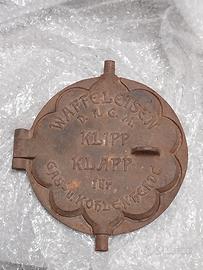 Antico stampo tedesco per waffel. 