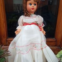 BAMBOLA IN CELLULOIDE ANNI 40/50 CON OCCHI MOBILI