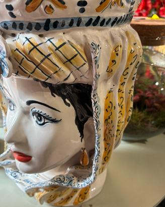 Coppia Teste di moro, di caltagirone