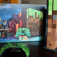 Xbox One S minecraft Limited Edition + 2 giochi