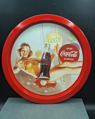Vassoio in latta coca cola - diametro 33.5 cm