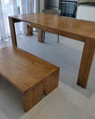Tavolo  allungabile e tavolino FGF rovere 