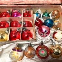 Palline Natale vetro vintage