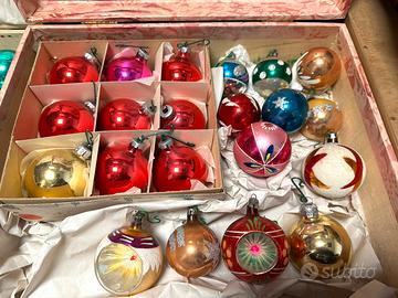 Palline Natale vetro vintage