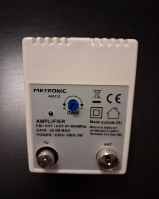 Amplificatore antenna  tv Metronic 