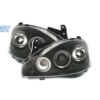 FARI OPEL CORSA C 00-06 ANGEL EYES FONDO NERO H1 H