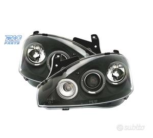 FARI OPEL CORSA C 00-06 ANGEL EYES FONDO NERO H1 H