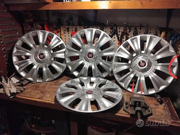 set 4 cerchi in ferro + set 4 copricerchi FIAT