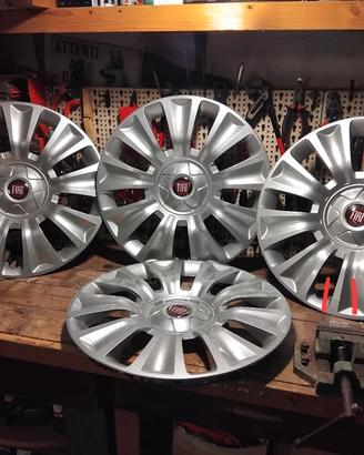 set 4 cerchi in ferro + set 4 copricerchi FIAT