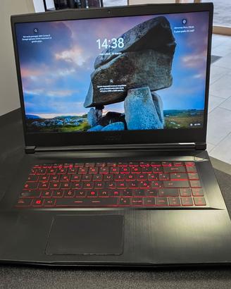 PC da gaming - MSI Thin intel i7, 16gb RAM, GTX166