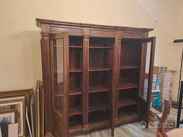 Vetrina libreria legno massello del 900