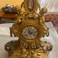 Orologio Pendola antica francese in bronzo dorato