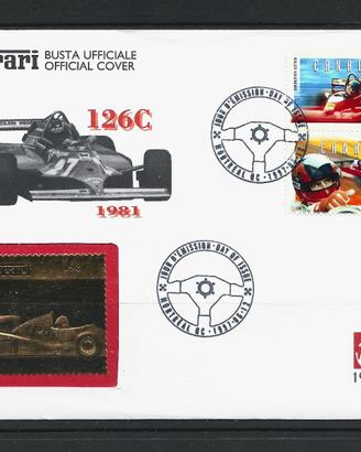 4 buste Ferrari con “gold foil replicas"