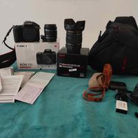Canon77d+kit+sigma 17-50+sd128g+ cavalletto