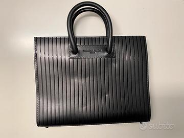 FEDON -borsa pelle nera con tracolla