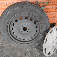 ruote,cerchioni ferro con gomma invernale multipla