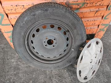 ruote,cerchioni ferro con gomma invernale multipla