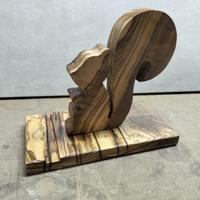 animaletto porta telefonini in legno di ulivo 