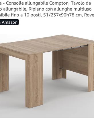 Tavolo console allungabile 10 posti
