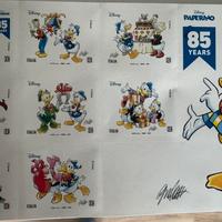8 Francobolli Paperino Disney 85 years 2024