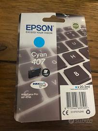 Cartuccia Originale Epson Cyan 407