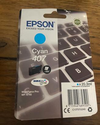 Cartuccia Originale Epson Cyan 407