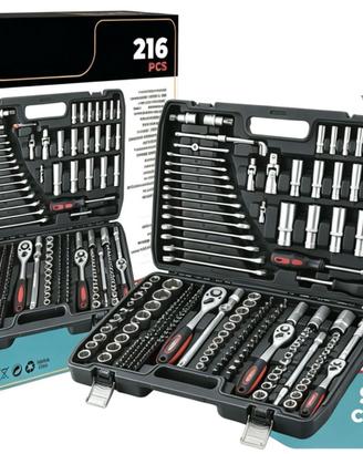 Set Chiavi Cricchetto 216 Pezzi