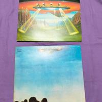 LP in vinile vintage, dei Boston e degl'Eagles.