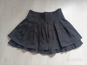 Gonna cotone nera XS