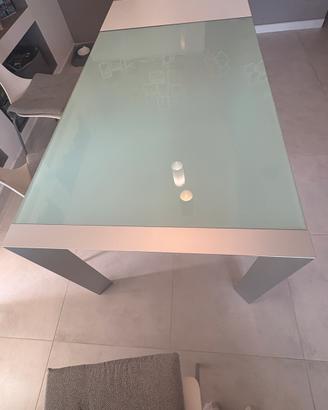 Tavolo vetro calligaris 130/210