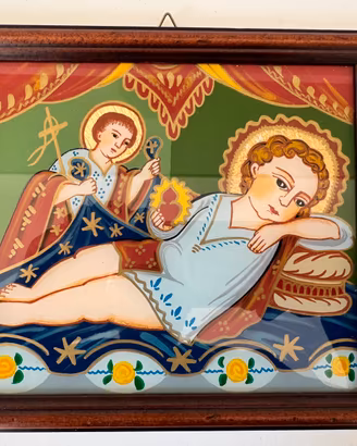 Pasquina Basso – Dipinto originale su vetro – 1998