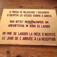 ALBERGO TARGA TABELLA insegna 1970 ORIGINALE epoca