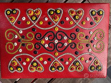 Portagioie in pelle anni 70   Ex Yugoslavia