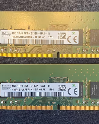 Kit 8Gb ram DDR4 2x4 SK Hynix udimm sdram
