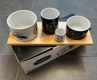 Set aperitivo 4 ciotole in ceramica Nuovo