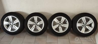 4 cerchi originali + gomme Audi A4 205/60r16 🔘🔘🔘🔘