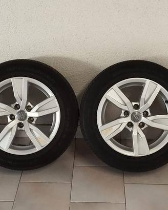 4 cerchi originali + gomme Audi A4 205/60r16 🔘🔘🔘🔘