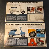 Dépliant volantino Vespa Piaggio primavera