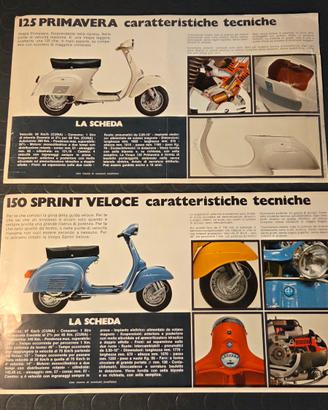 Dépliant volantino Vespa Piaggio primavera
