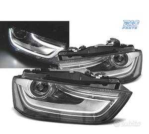 FARI PER AUDI A4 B8 12-15 DRL NERI