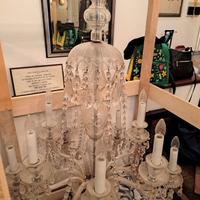 Lampadario cristallo vintage epoca modernariato