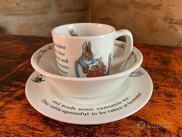 Set da colazione vintage Wegdwood Beatrix Potter